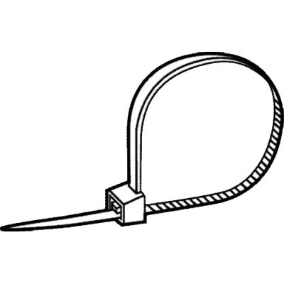 Colier cablu Plastic Poliamida Alb 2,5x150  Set 100 buc